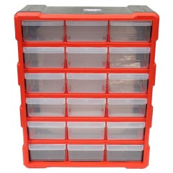 Sealey Parts Cabinet Storage Organiser 18 Drawer